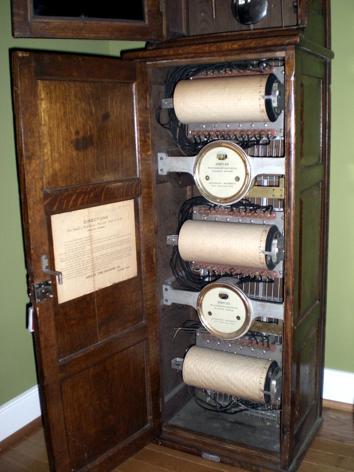 Simplex Watchman's Clock