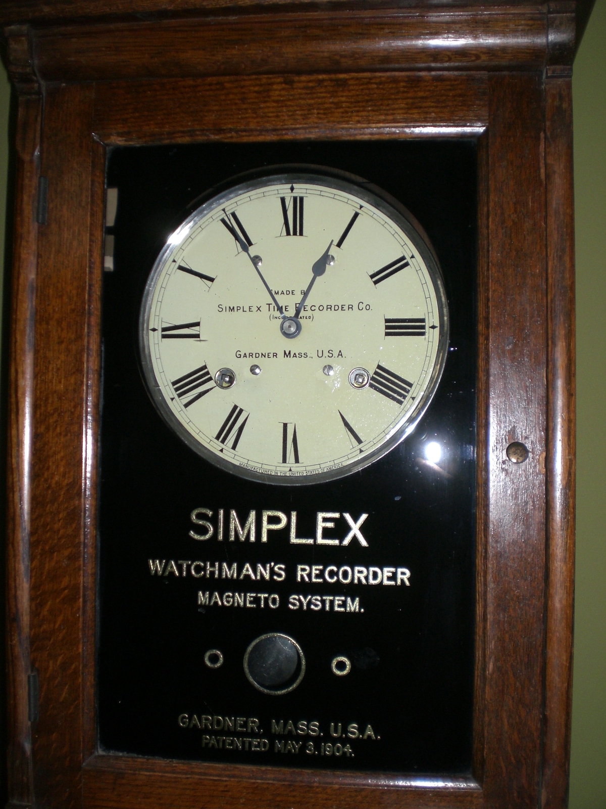 Simplex Watchman's Clock
